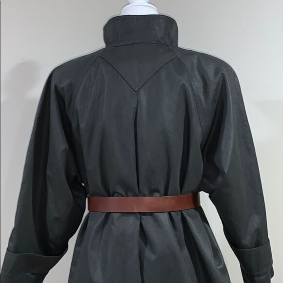 Vintage gray London fog trench coat. 10P - Picture 7 of 8